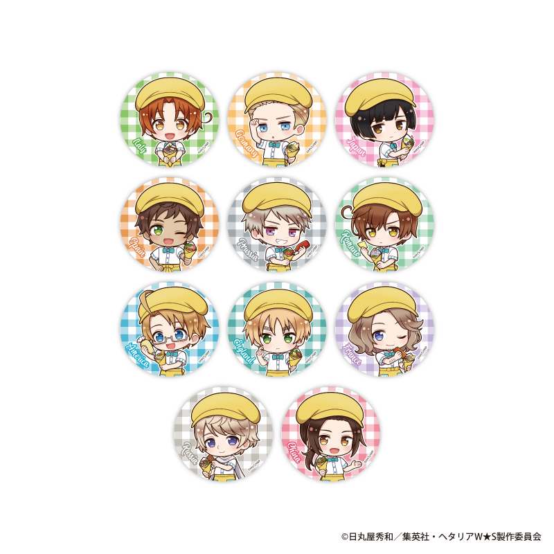 まとめ売り】 ヘタリア 缶バッジ メタルチャーム コースター等 まとめ