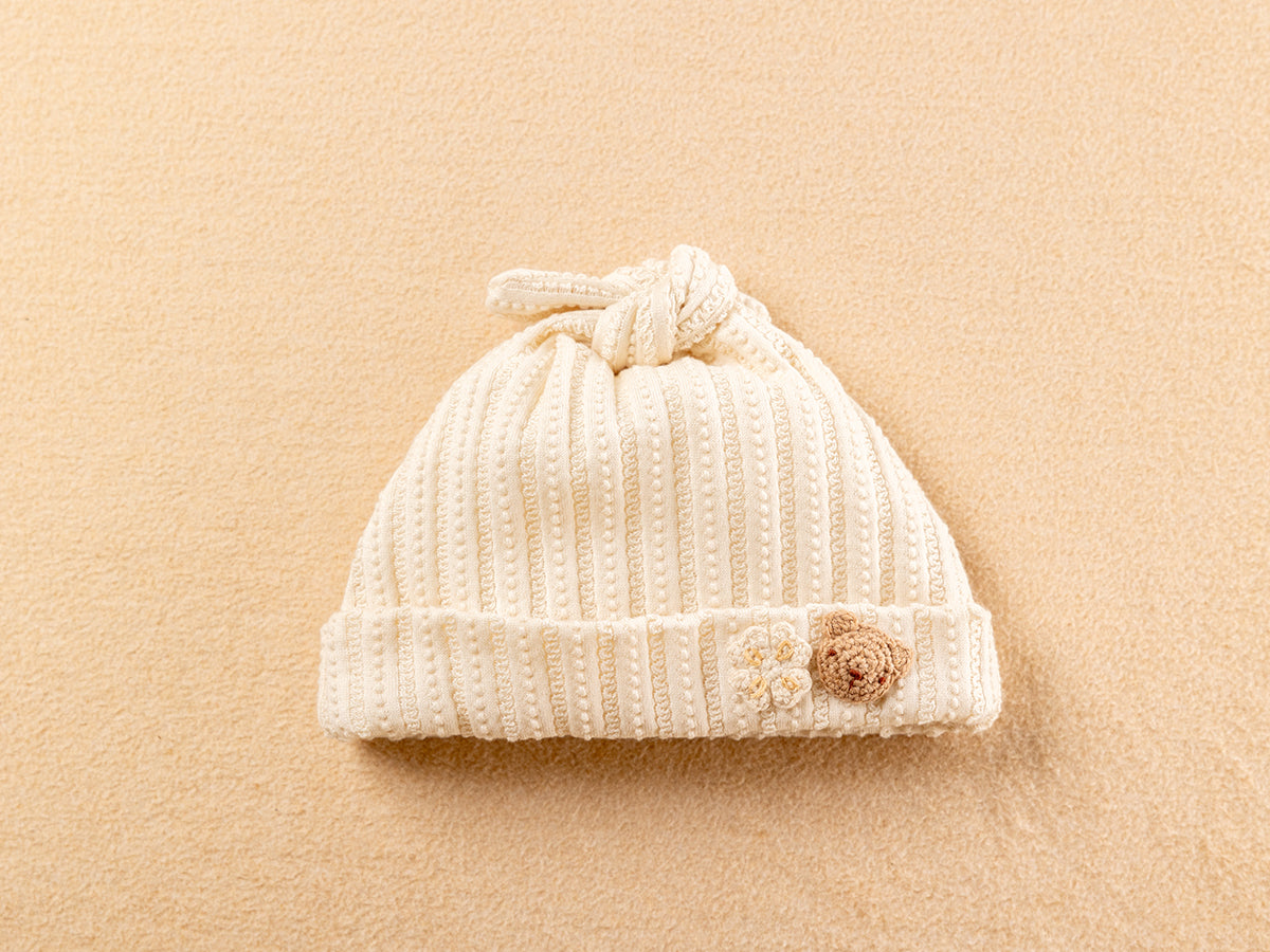 ぼうし/手編みモチーフ くま・うさぎ – My little tailor - Amorosa