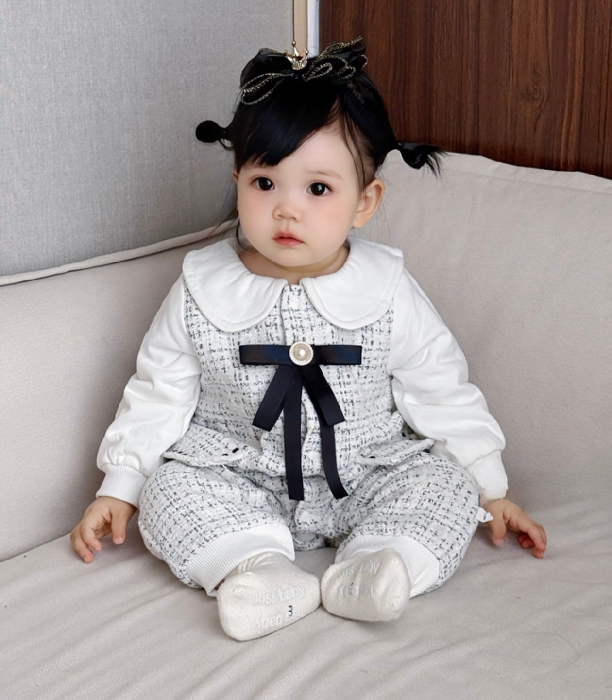 即納商品】ツイードロンパース〈2種類〉｜ロンパース 男の子