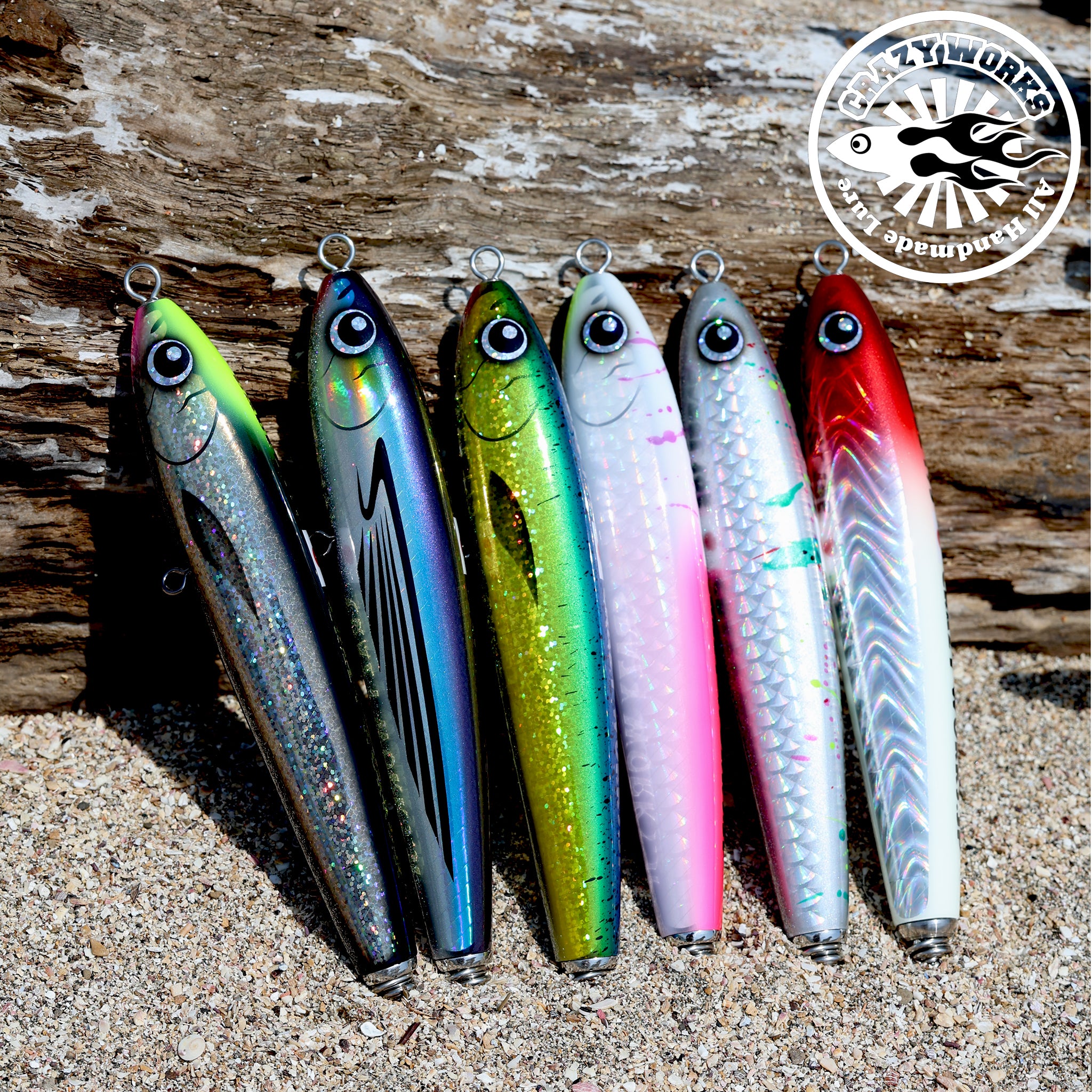 Crazy Works Babel 195 Wood Pencil Plug – AMBERJACK : Offshore