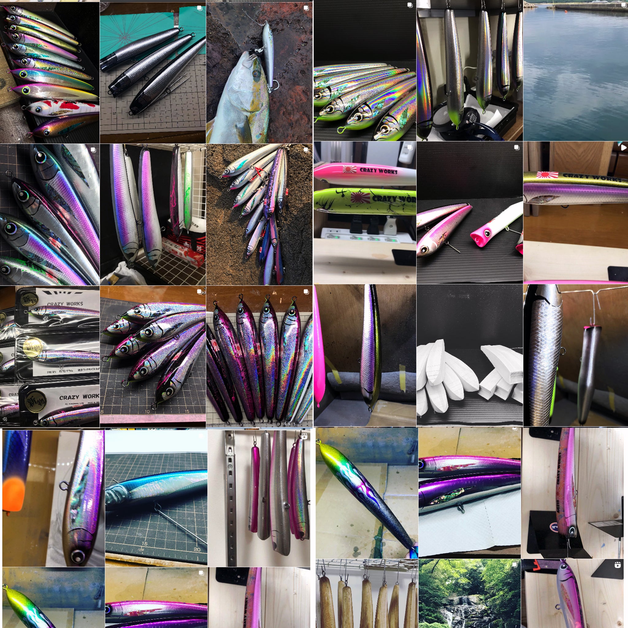 Crazy Works Babel 195 Wood Pencil Plug – AMBERJACK : Offshore