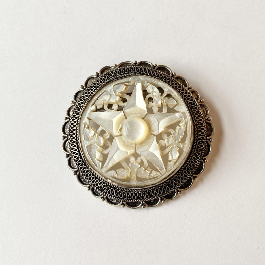 ベツレヘムパール ブローチ/ペンダントトップアンティークアクセサリー