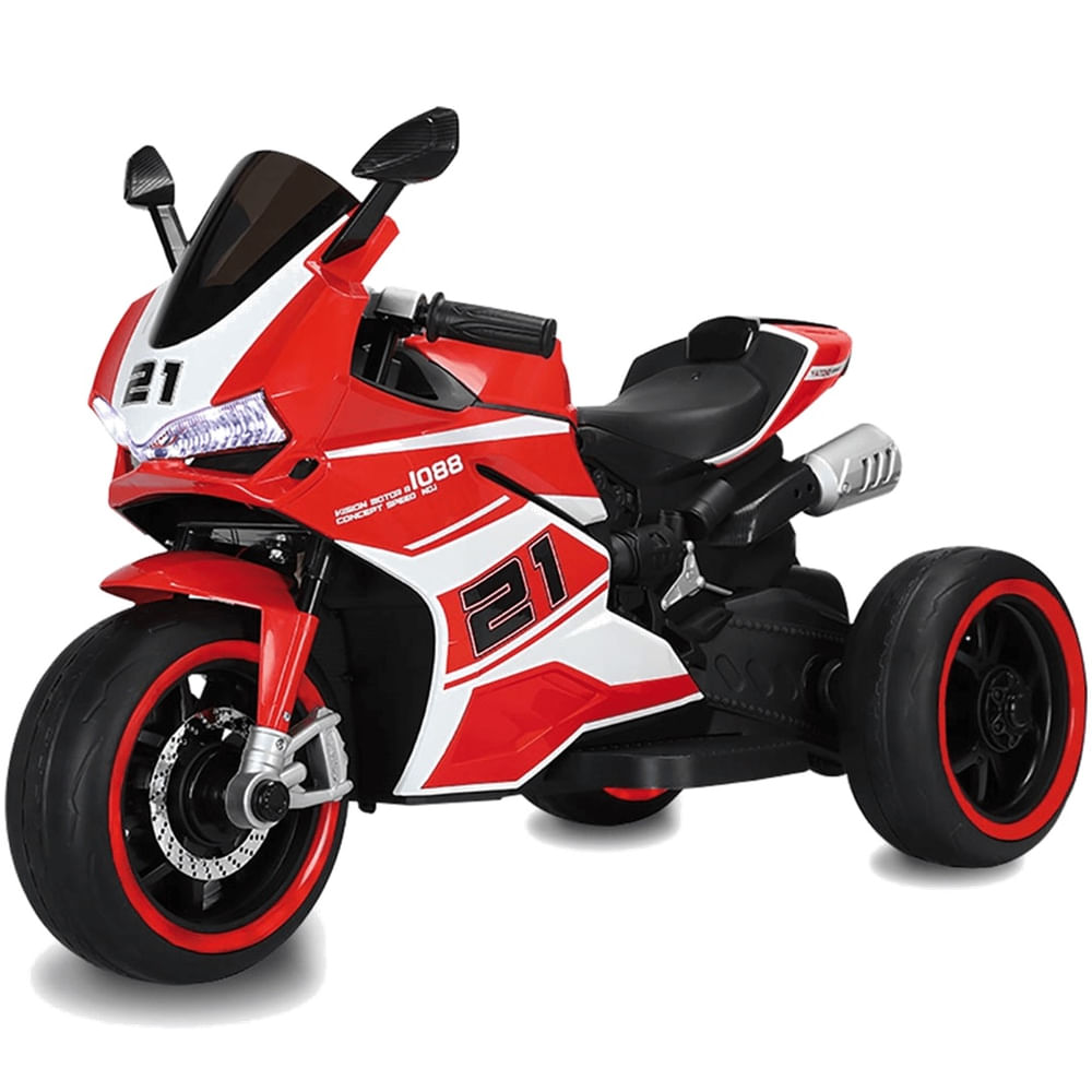 Moto Infantil gt Concept Speed Eletrica 12V Vermelha Bandeirante