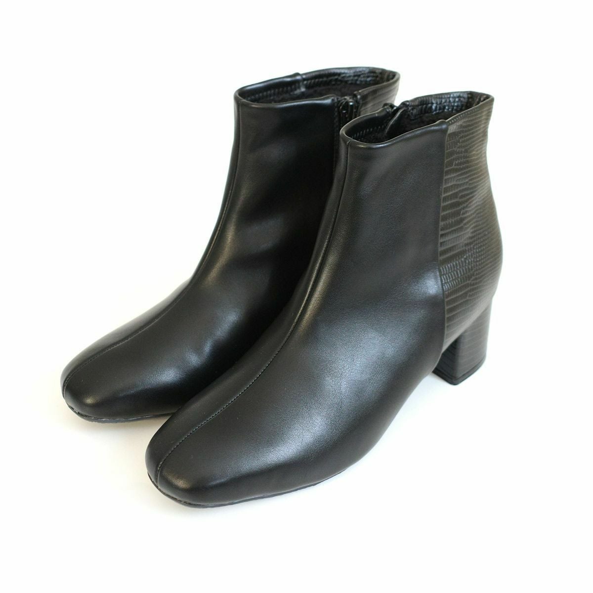 内ボアスクエアトゥショートブーツ レディース | 《公式》レディース