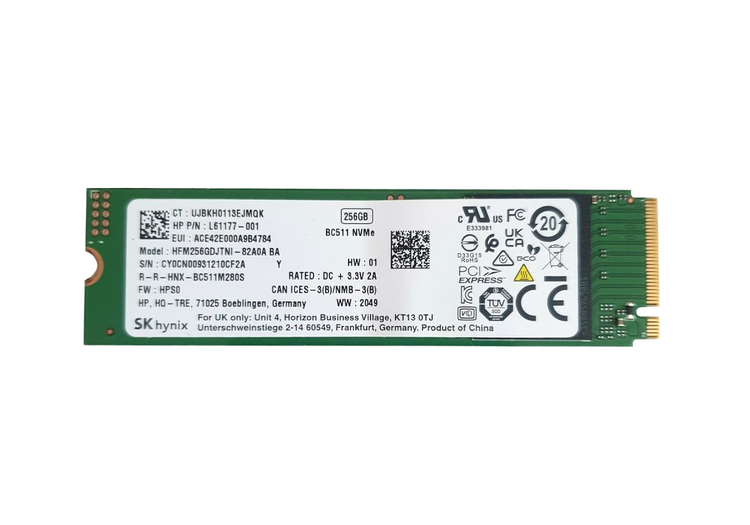 Hynix BC511 256GB M.2 2280 NVMe SSD | Components  Drives