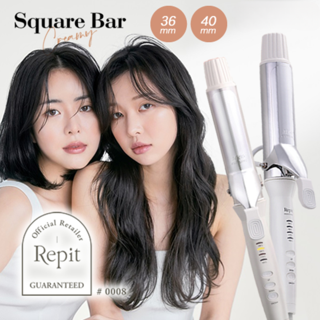 韓国発！話題の女神アイロン「Repit スクエアバー」に36mmが新登場