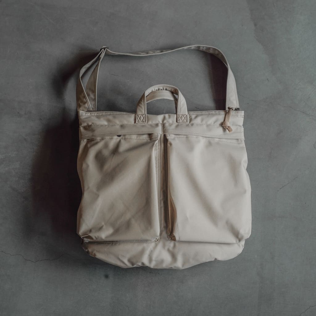 HELMET BAG - VINTAGE GORE-TEX - SAND – ANATOMICA KYOTO アナトミカ京都