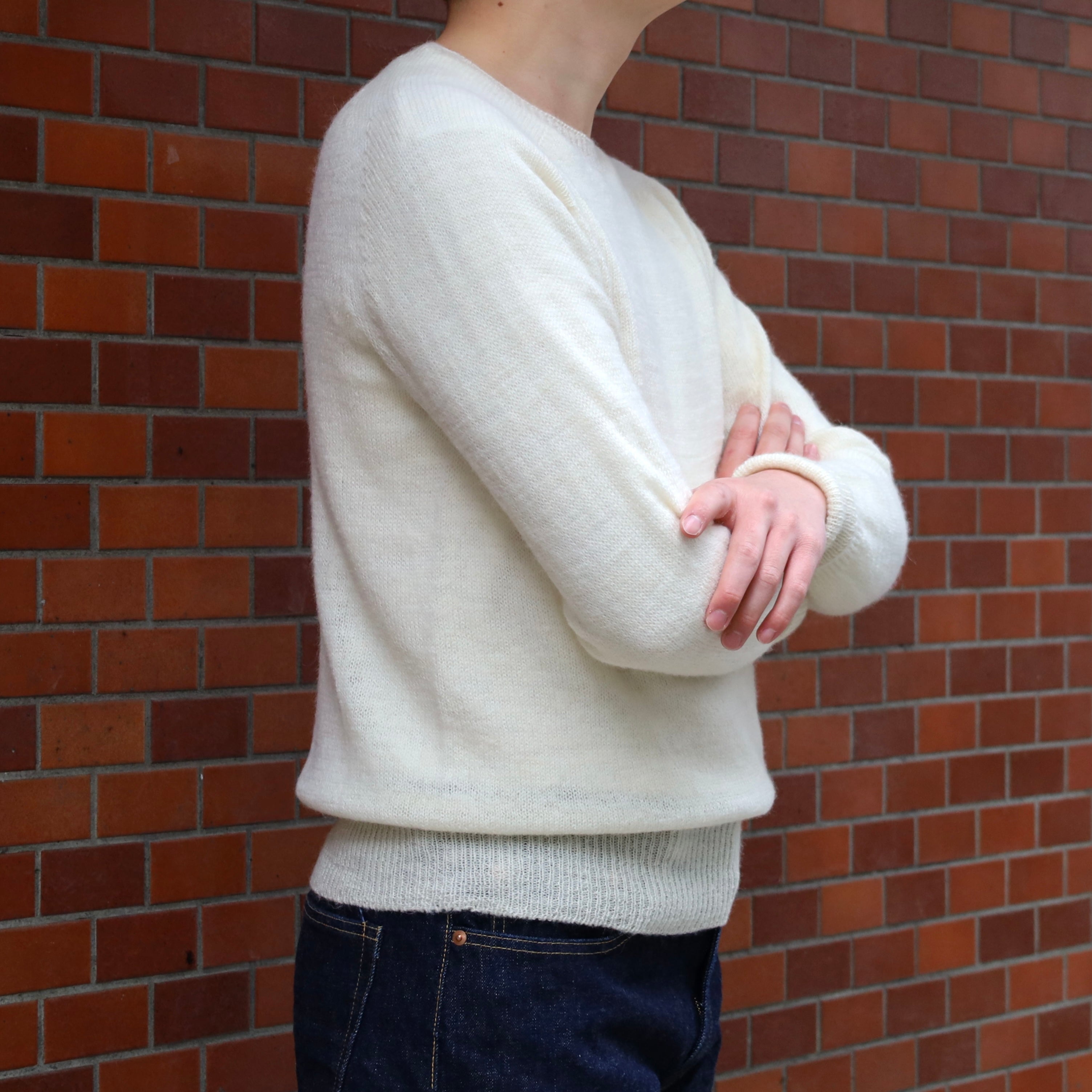 1PLY SHETLAND SWEATER CREW – ANATOMICA NAGOYA