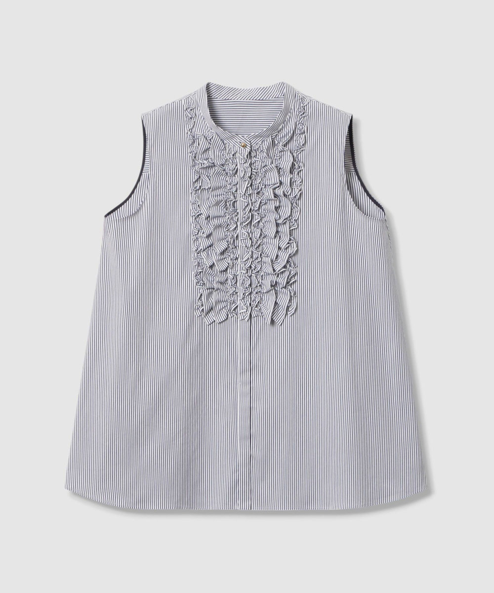 タイプライターノースリフリル ブラウス|ANAYI OFFICIAL ONLINE STORE