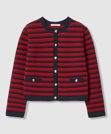 アイレットボーダー カーディガン|ANAYI OFFICIAL ONLINE STORE