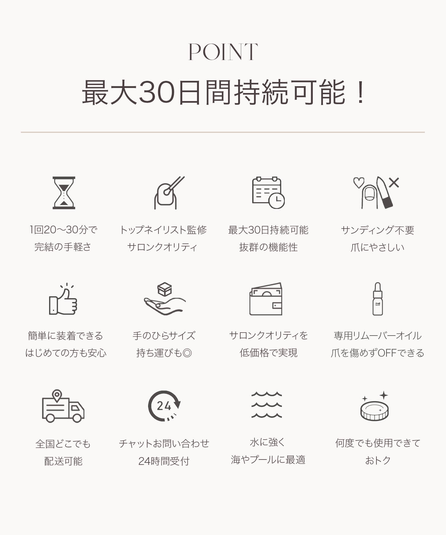 特別価格64%OFF】ネイルチップ最大30日間持続できるSTARTER SET