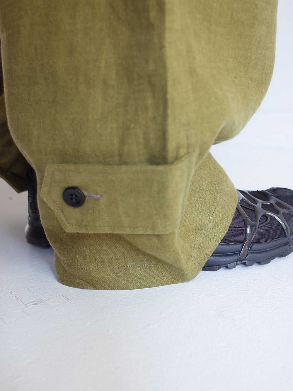 LINENSUEDE DECK PANTS(GREEN) – ANCELLM