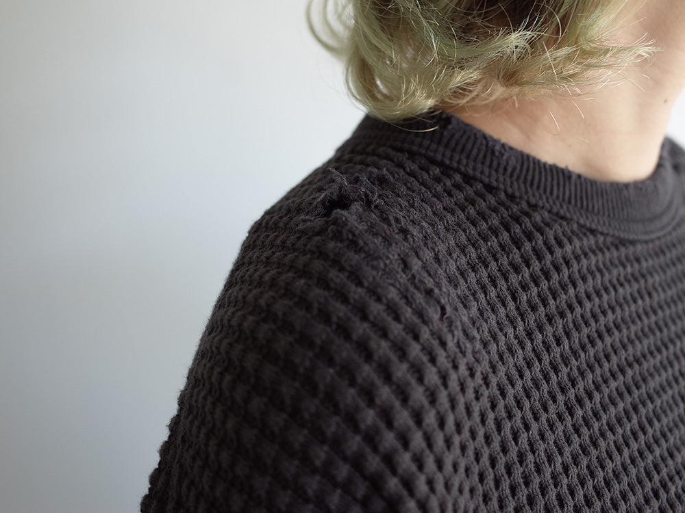 DAMAGE HEAVY WAFFLE OVERSIZED LS – ANCELLM