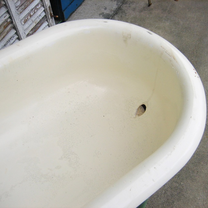 ベビーバス(脚付き) アンティーク調 おしゃれ ホーロー お風呂