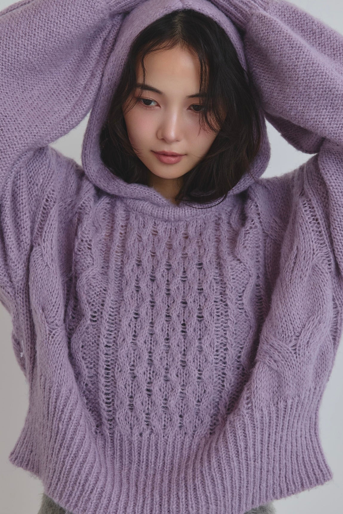 cable knit hoodie – andequal