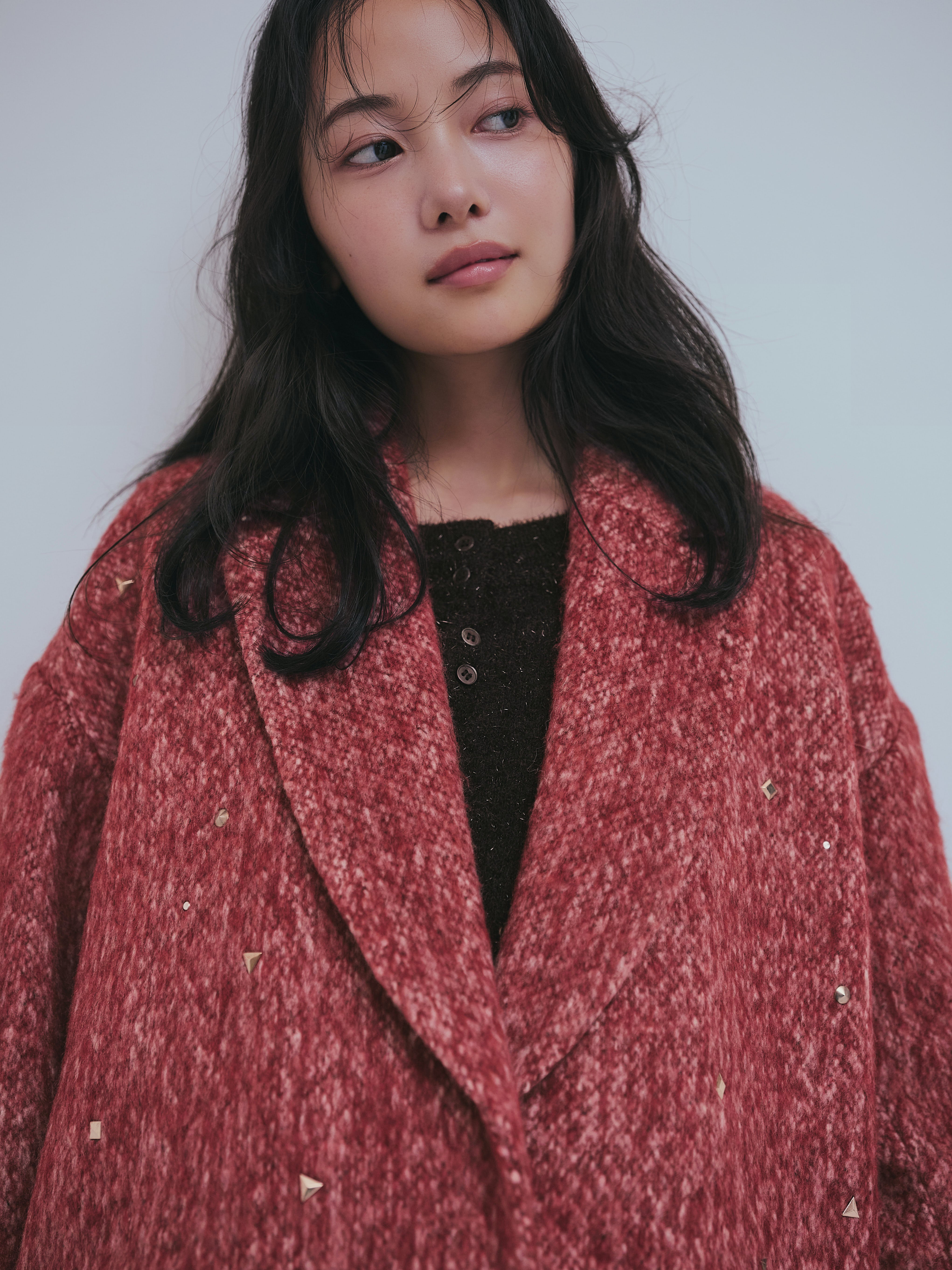 shaggy studs coat jacket – andequal