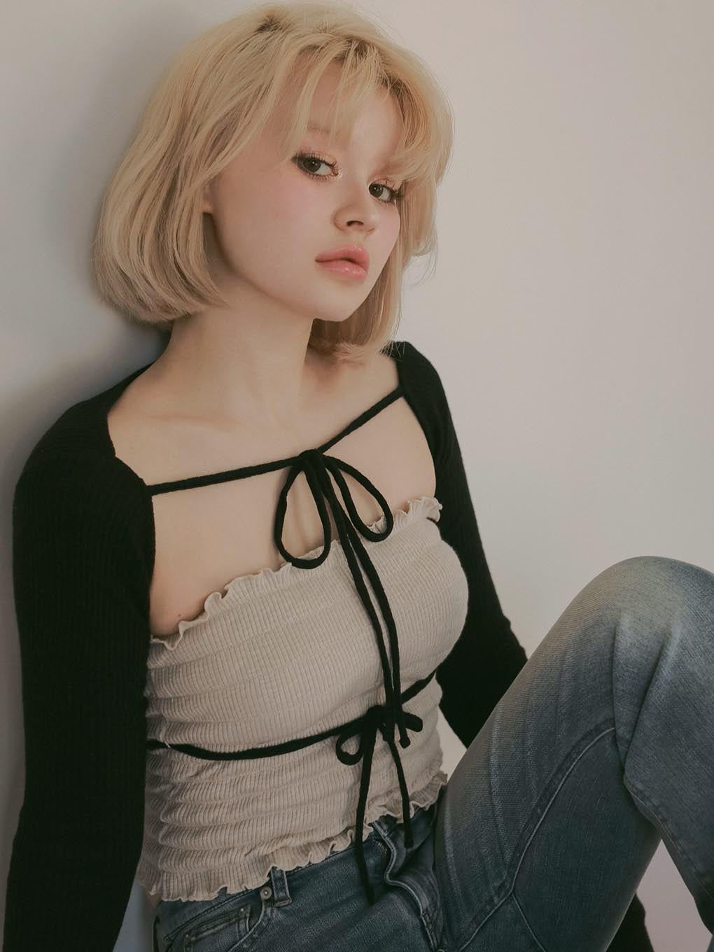 ANDMARY】Mei shirring tops