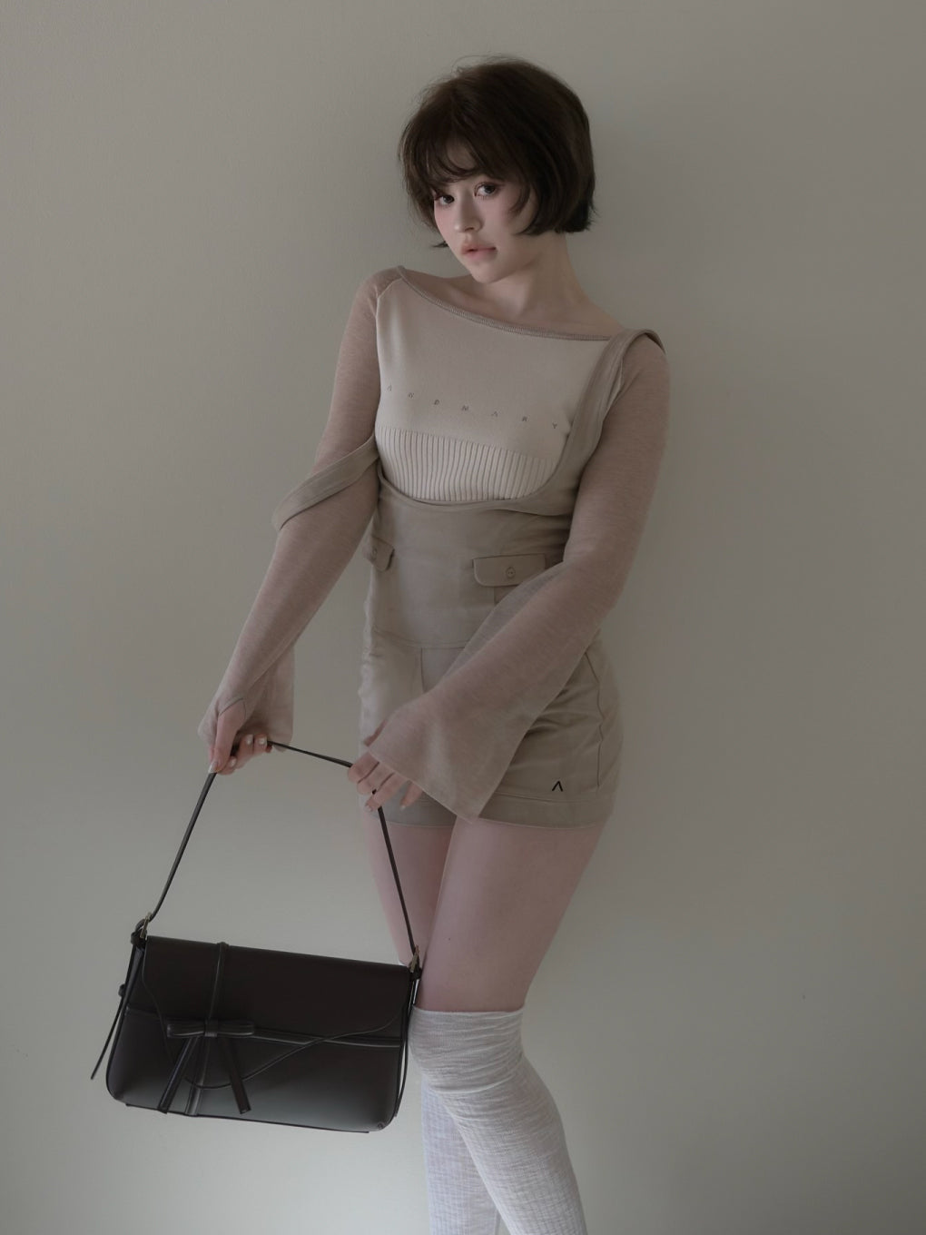 ANDMARY】Amari ribbon tops