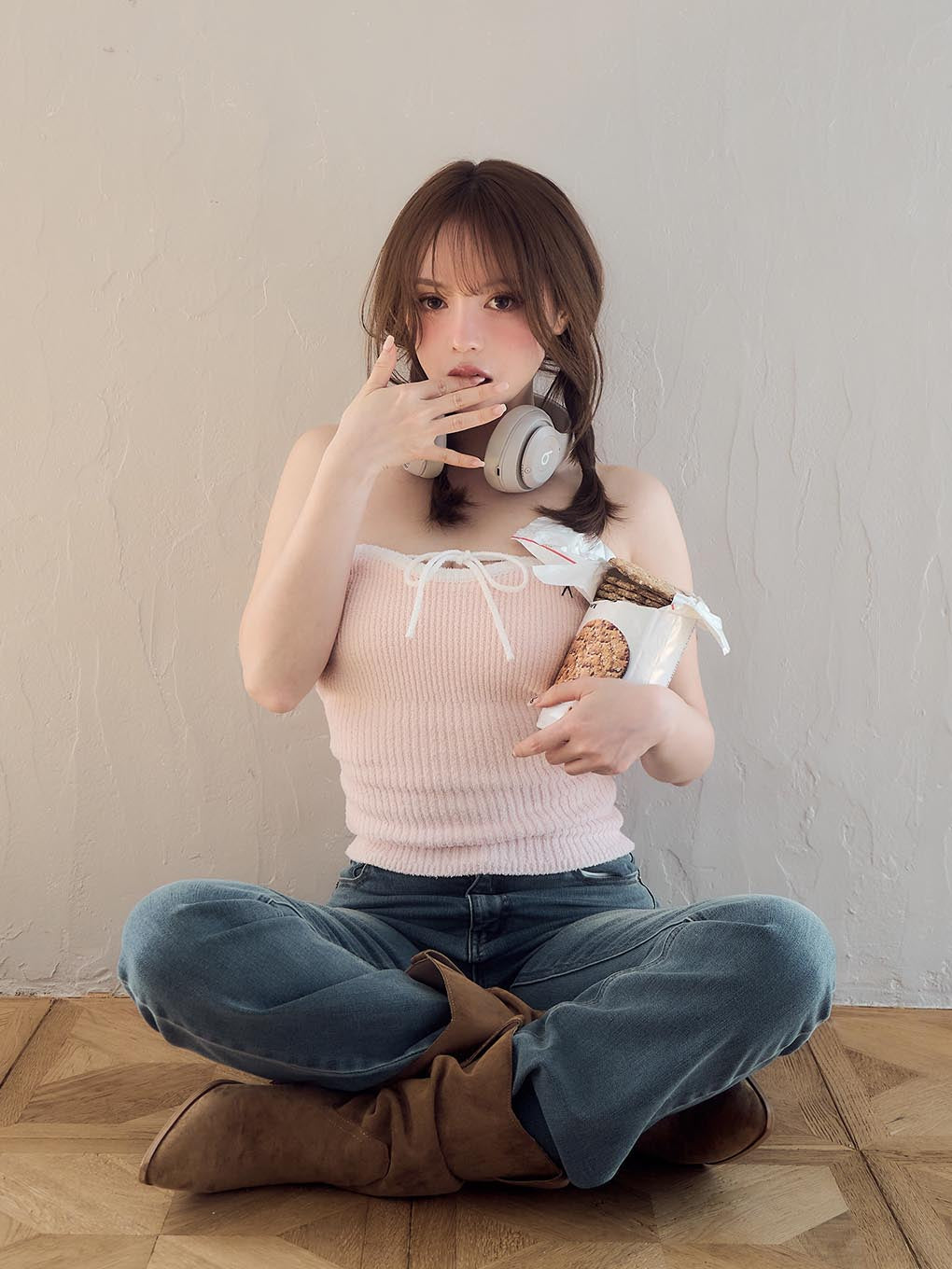 ANDMARY】Tiana knit bare tops