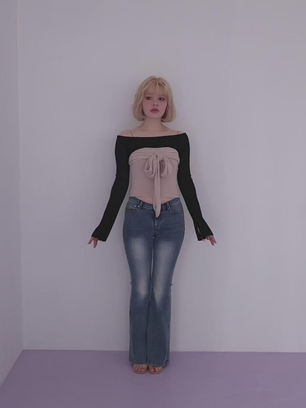 ANDMARY】Shayla ribbon tops