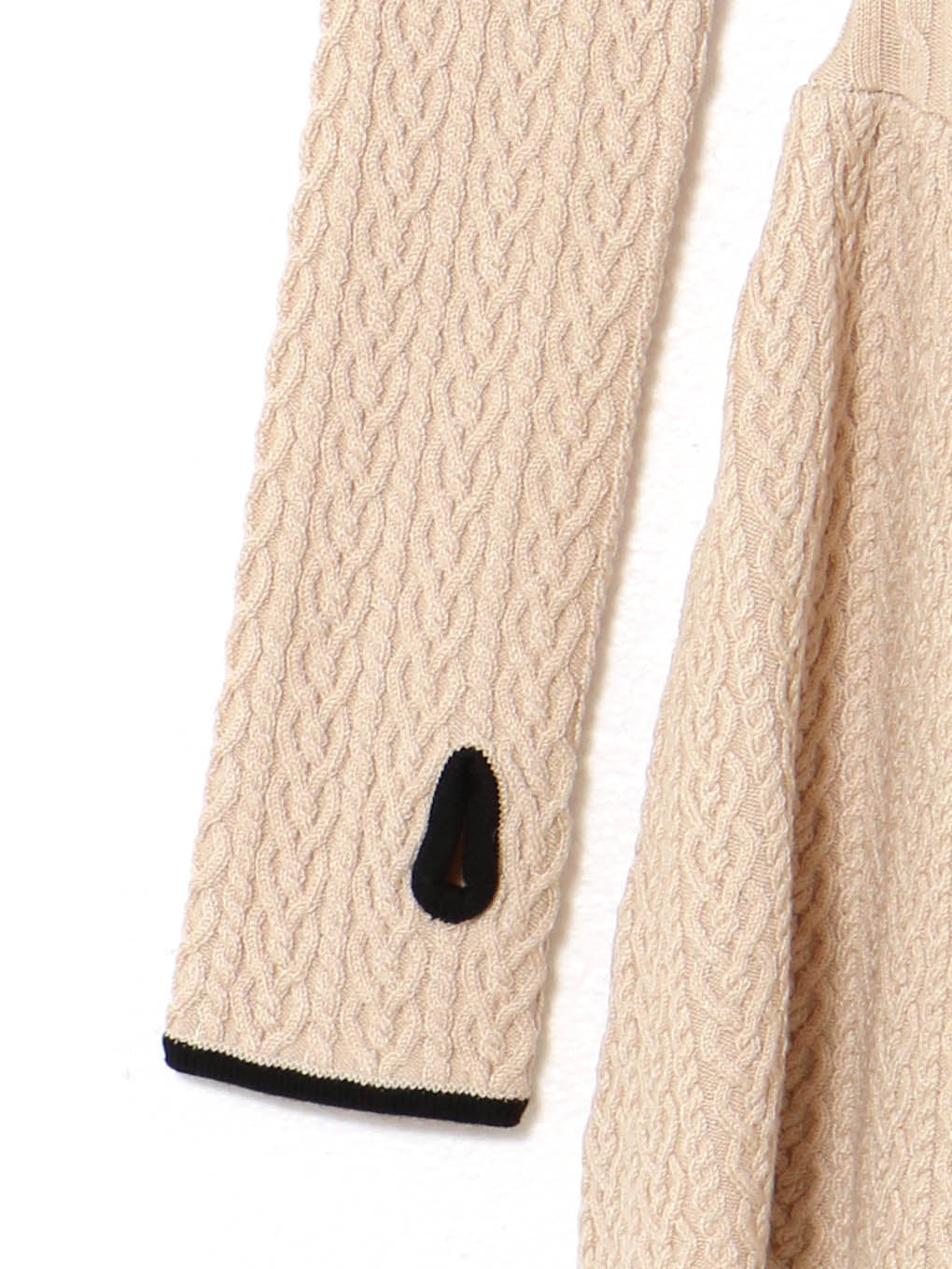 Nana cable flare mini dress