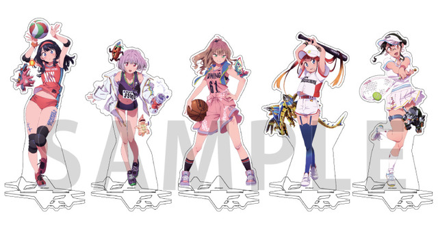 グリッドマン ユニバース」六花やアカネが“スポーツ”テーマで描き