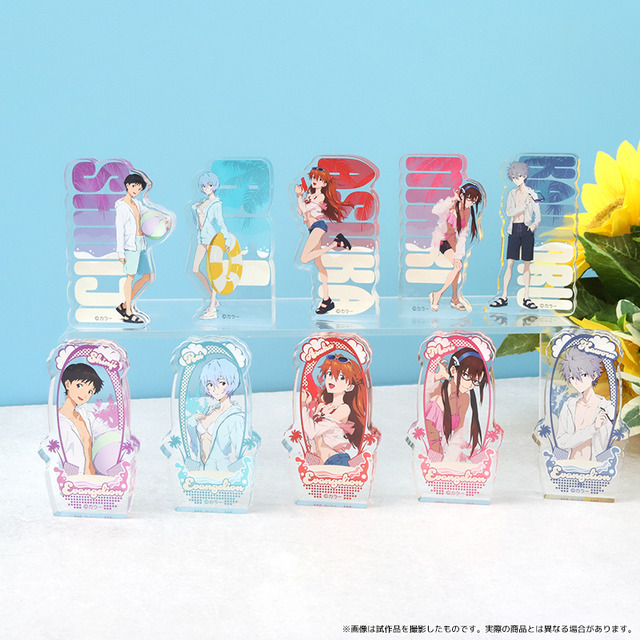 エヴァ」レイ、アスカ、カヲルたちと夏フェス♪ グッズ登場＆等身大