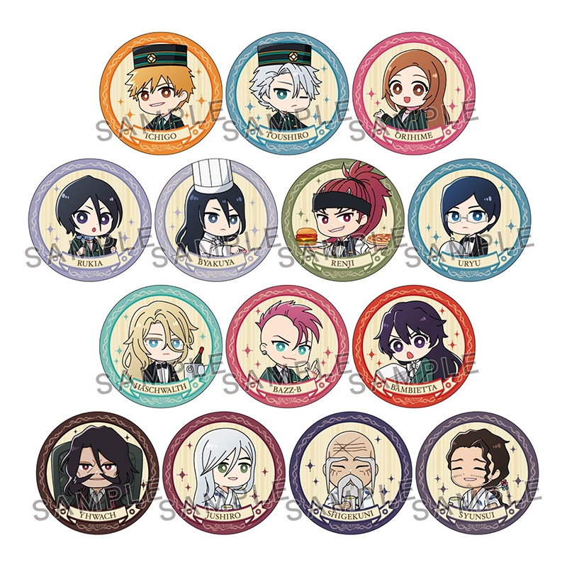 BLEACH ブリーチ 和紙風 缶バッジ 中外 グリムジョー 8点セット BLEACH