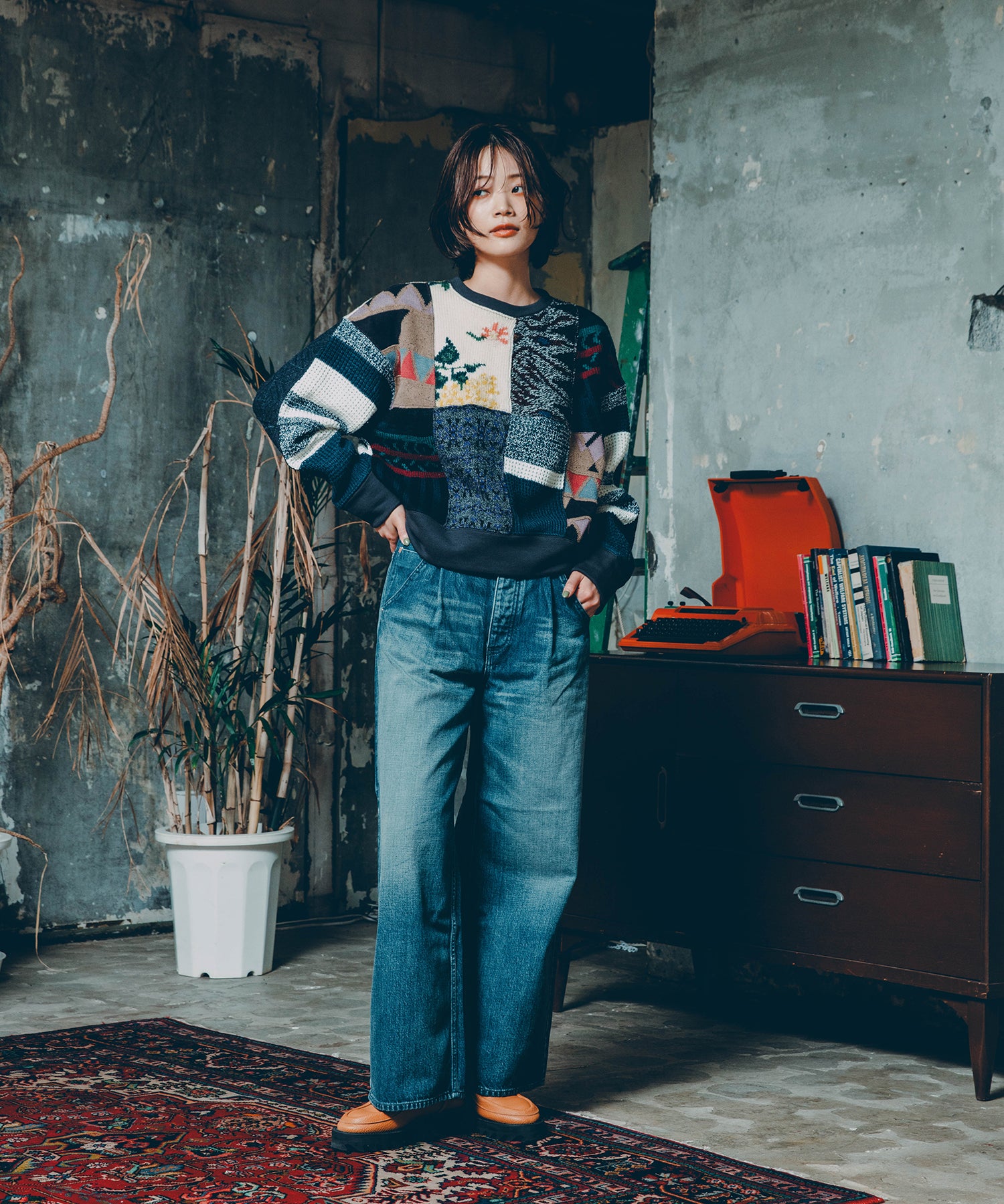 6ポケットオーバーダイデニムバギーPT – ANLIO（アンリオ）