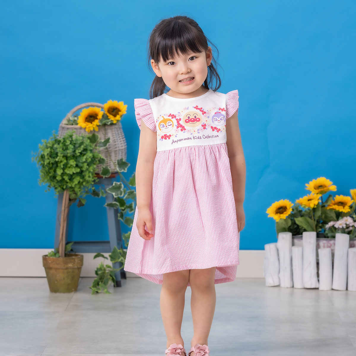 サッカーストライプ切替ワンピース｜アイテム｜アンパンマンキッズ