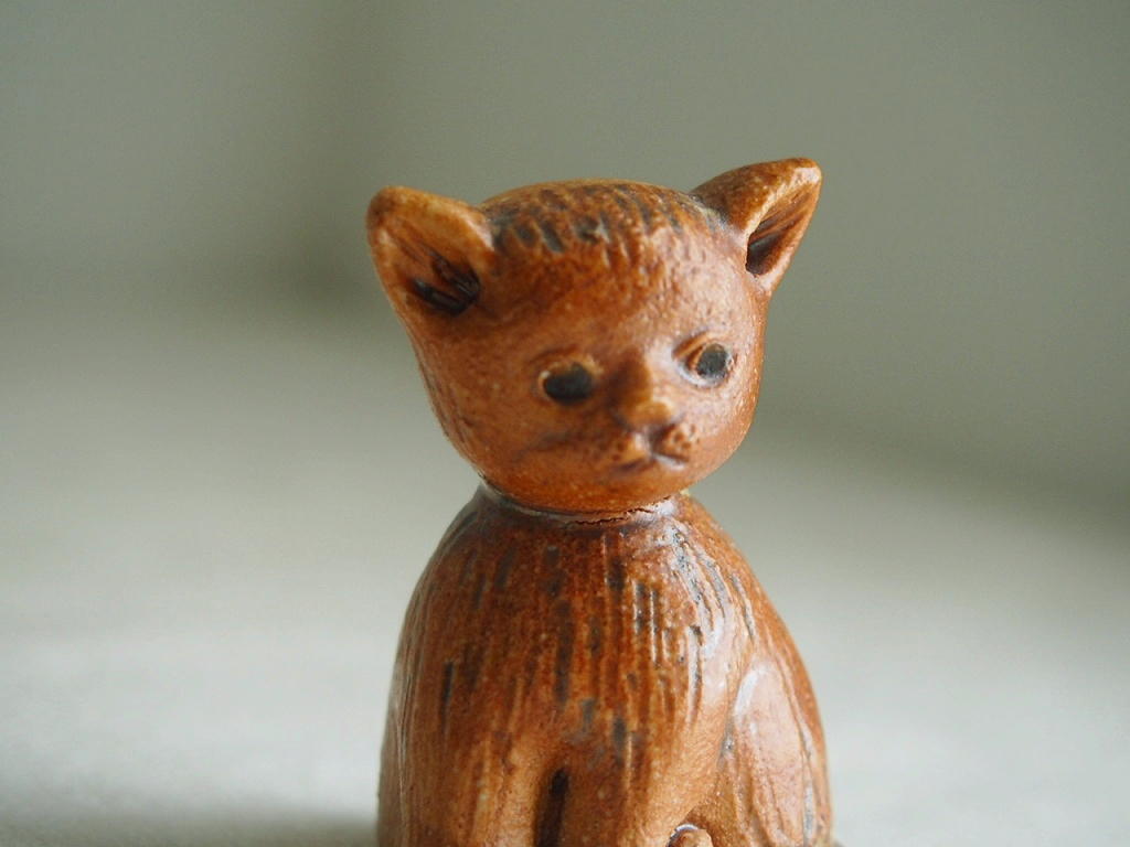 北欧ヴィンテージ Rutebo keramik 陶器のネコの置物 - a n t e n n a