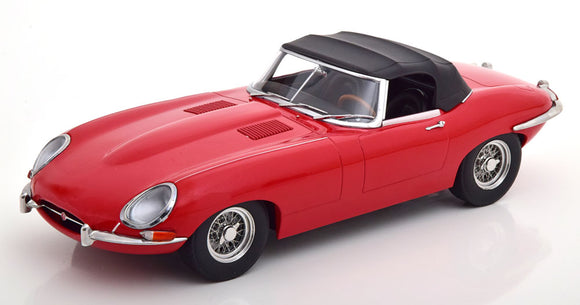 1:18 1961 Jaguar E-Type Cabriolet Series 1 -- Red -- KK-Scale