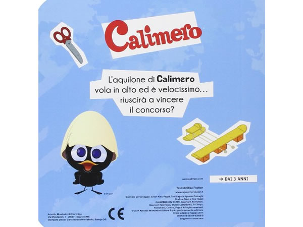 イタリア語で絵本、カリメロを読む La gara di aquiloni. Calimero