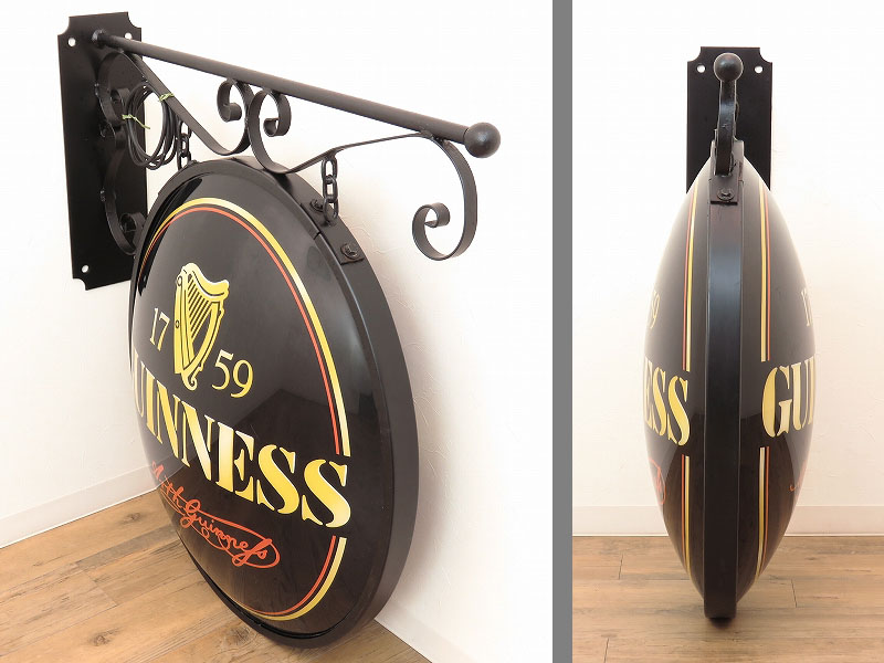 ギネスビール（GUINNESS）のサインボード（外灯の看板）（8月04日
