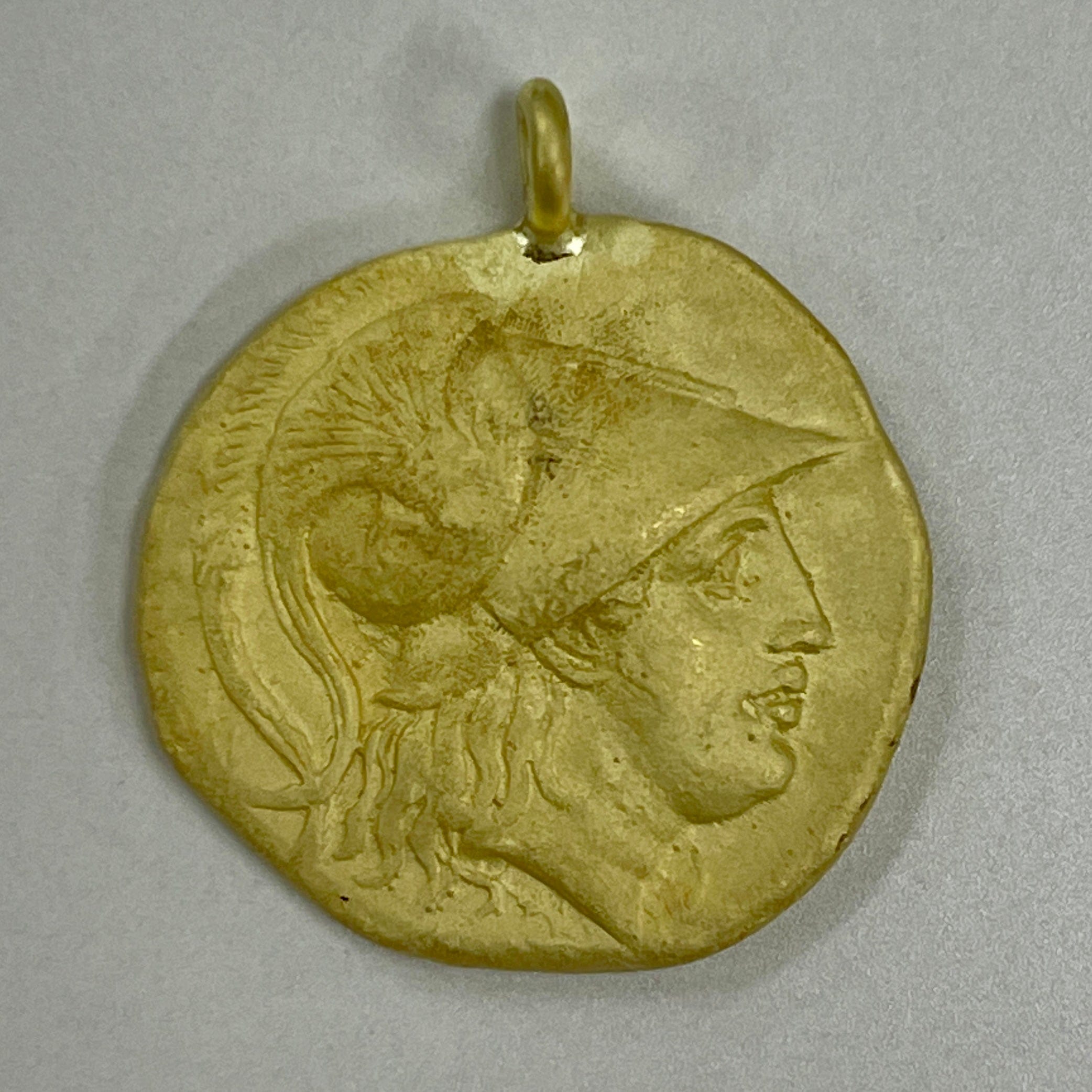 ペンダント 古代マケドニア アレキサンダー3世 ゴールド金 (レプリカ