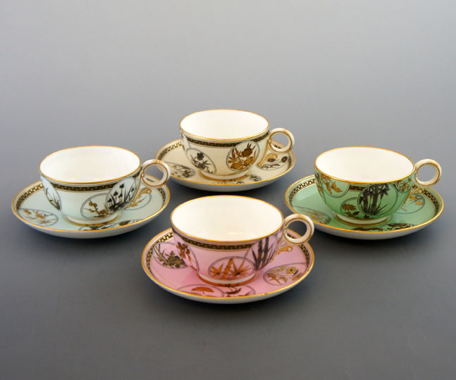 ロイヤルウースター／ティファニー「ジャポニズム文様カップ＆ソーサー