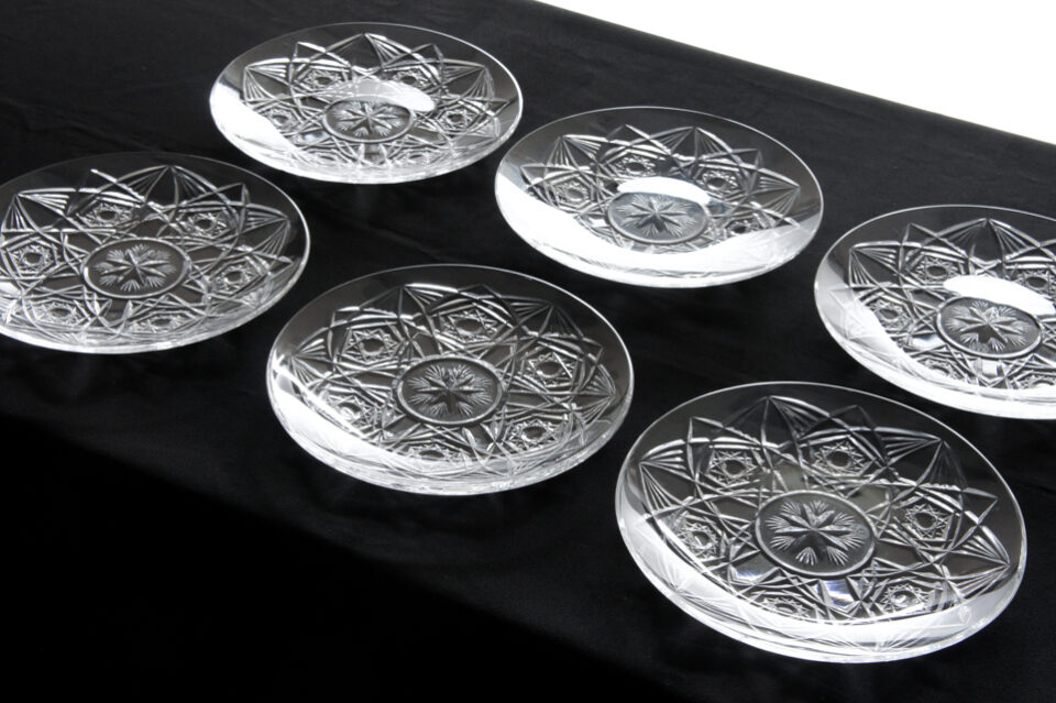 602 BACCARAT オールドバカラ ラグニーLAGNY カラフ 黄色被せ オールド