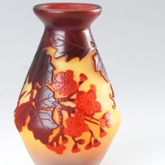 エミール・ガレ「桜文花瓶」《アンティックかとう》