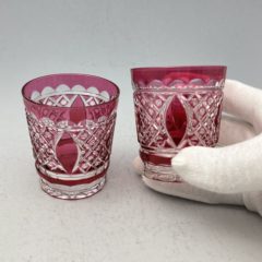 ヴァルサンランベール「切子硝子酒杯」《アンティックかとう》