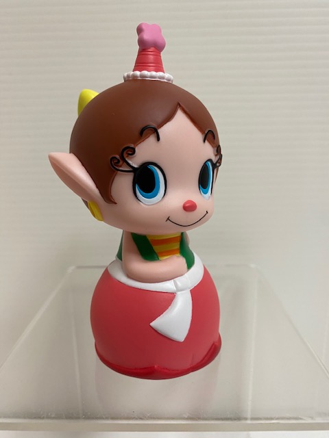 日本振興銀行☆あくびちゃん☆ソフビ人形☆貯金箱 11．5cm