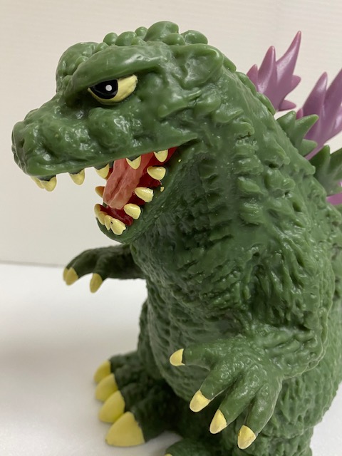 大型☆トヨタ カローラ店☆ゴジラ☆ソフビ人形 貯金箱 体長 33