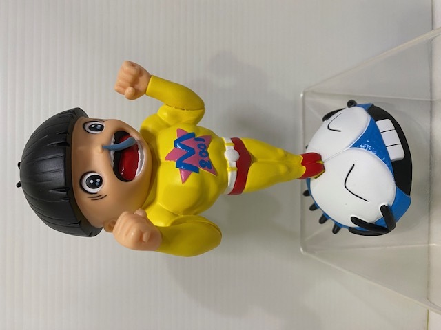 黄色☆開封品☆袋・タグ付☆まことちゃん☆ソフビ人形 16．3cm