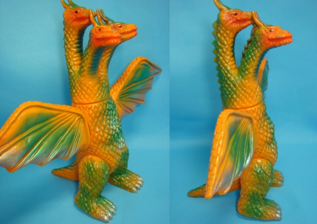 キングギドラ ソフビ人形 東宝 バンダイ ブルマァク 1992年当時