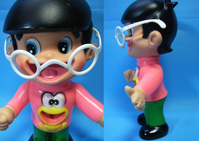 レア☆美品 ど根性ガエル ひろし ソフビ人形 大 20．0cm 当時物