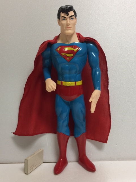 スーパーマン ソフビ人形 大型 37．0cm 当時物 版権有 1988