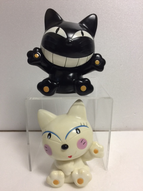 2体セット☆ヤマト運輸 クロネコヤマトの宅急便 ソフビ人形 貯金箱