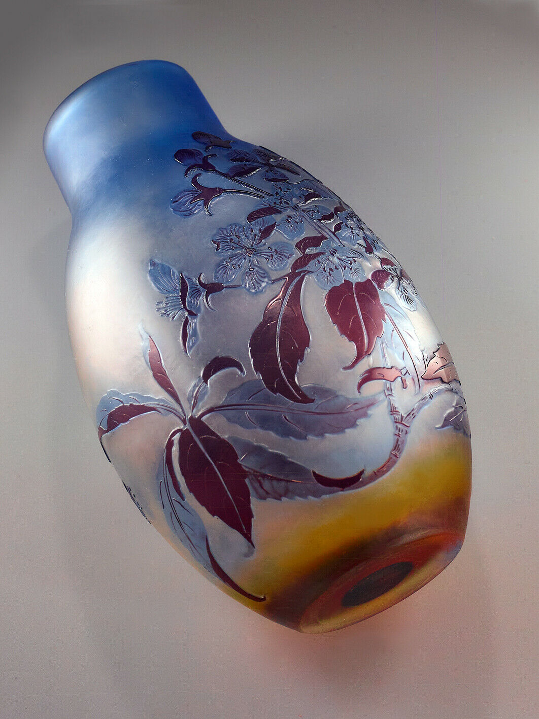 エミールガレ オリジナル アール・ヌーボー ガラス花瓶 – アンティーク