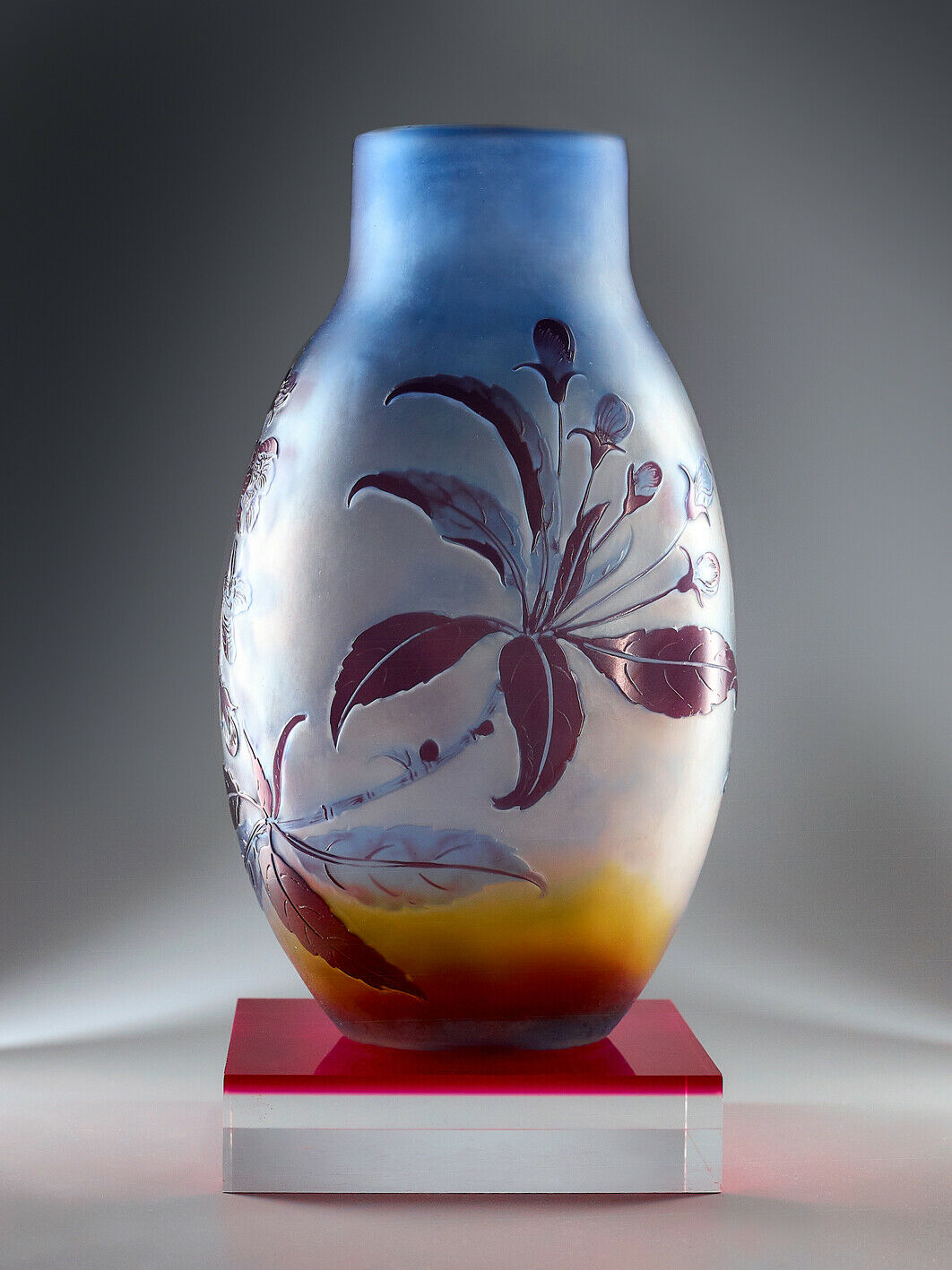 エミールガレ オリジナル アール・ヌーボー ガラス花瓶 – アンティーク