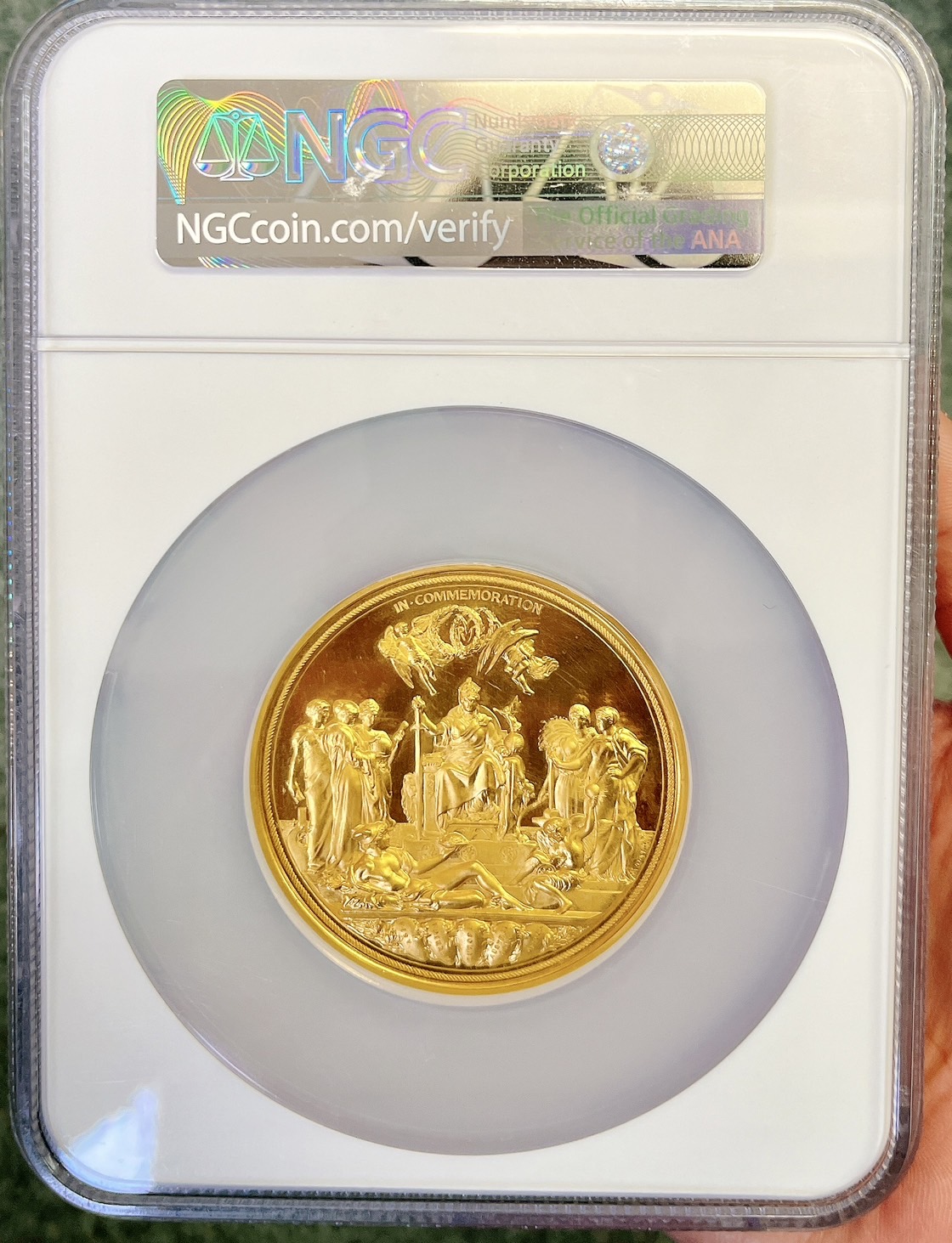 PF62UC】1887年ヴィクトリア女王戴冠50周年記念大型メダル