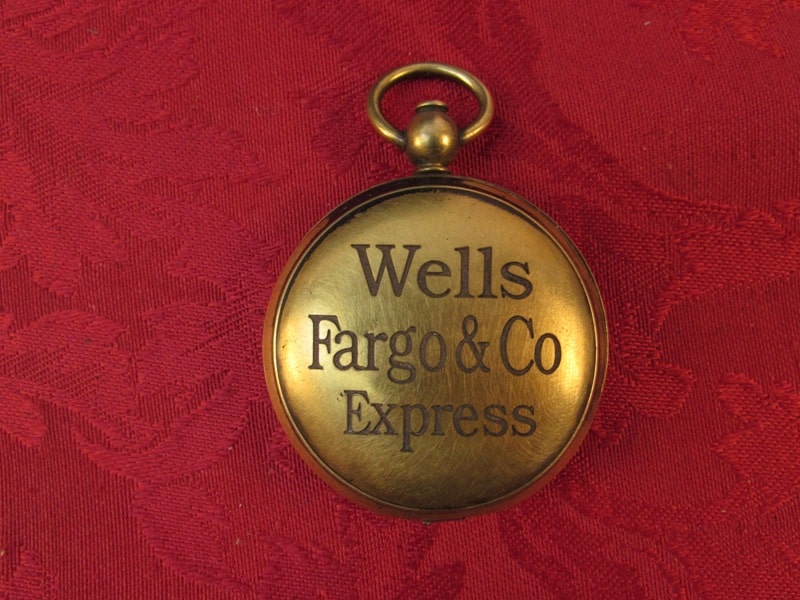 709 - RARE ANTIQUE WELLS FARGO & CO EXPRESS POCKET STAMP with